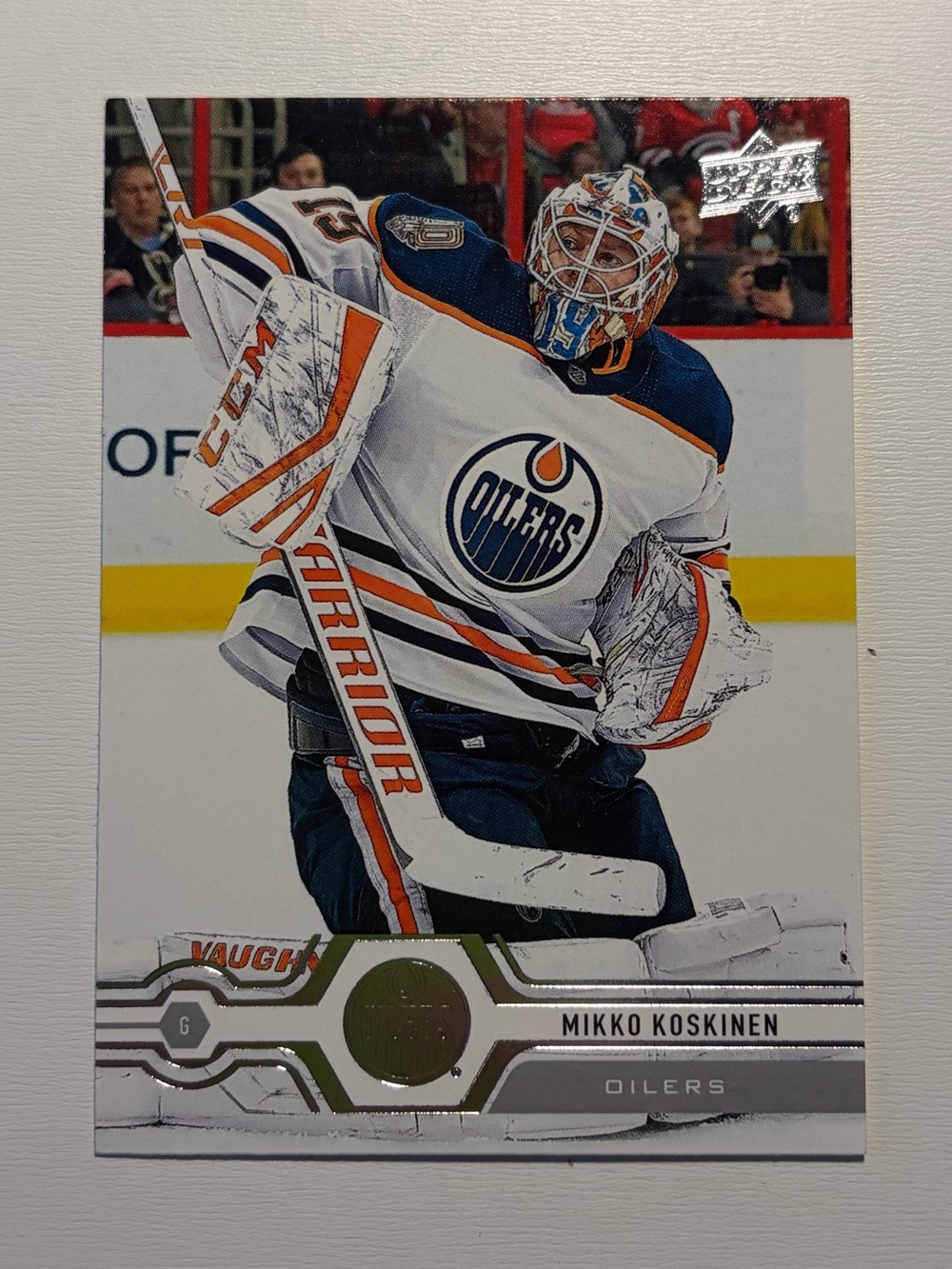 Mikko Koskinen #191 Oilers 2019 Upper Deck Card